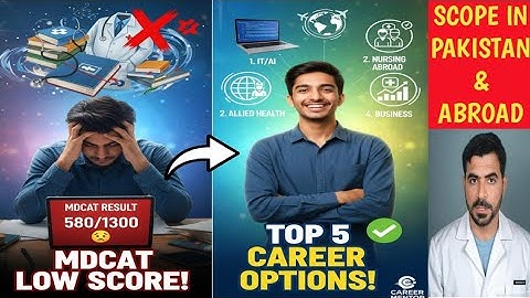 MDCAT 2025 Low Score? Top 5 Career Fields for FSc Students (High Scope in 2025!)