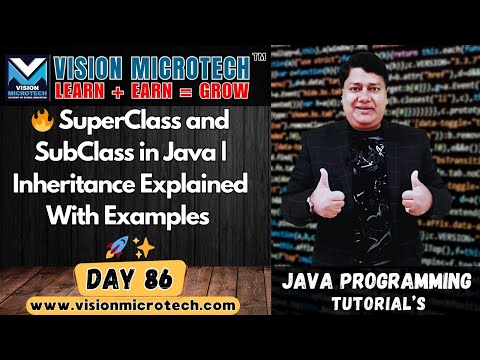 🔥 Superclass and Subclass in Java | Inheritance Explained with Examples 🚀 ✨