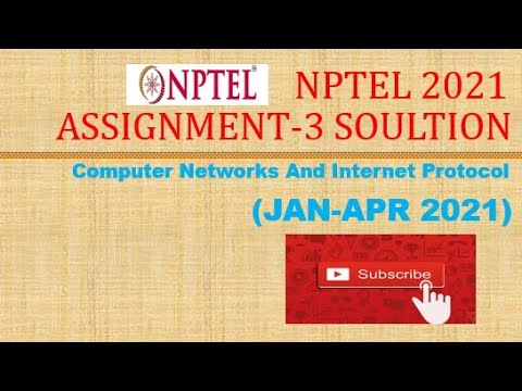 computer networks and internet protocol nptel assignment answers 2021