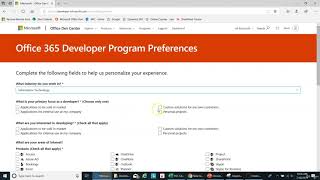 2 Sign Up For Free Office 365 Developer Program
