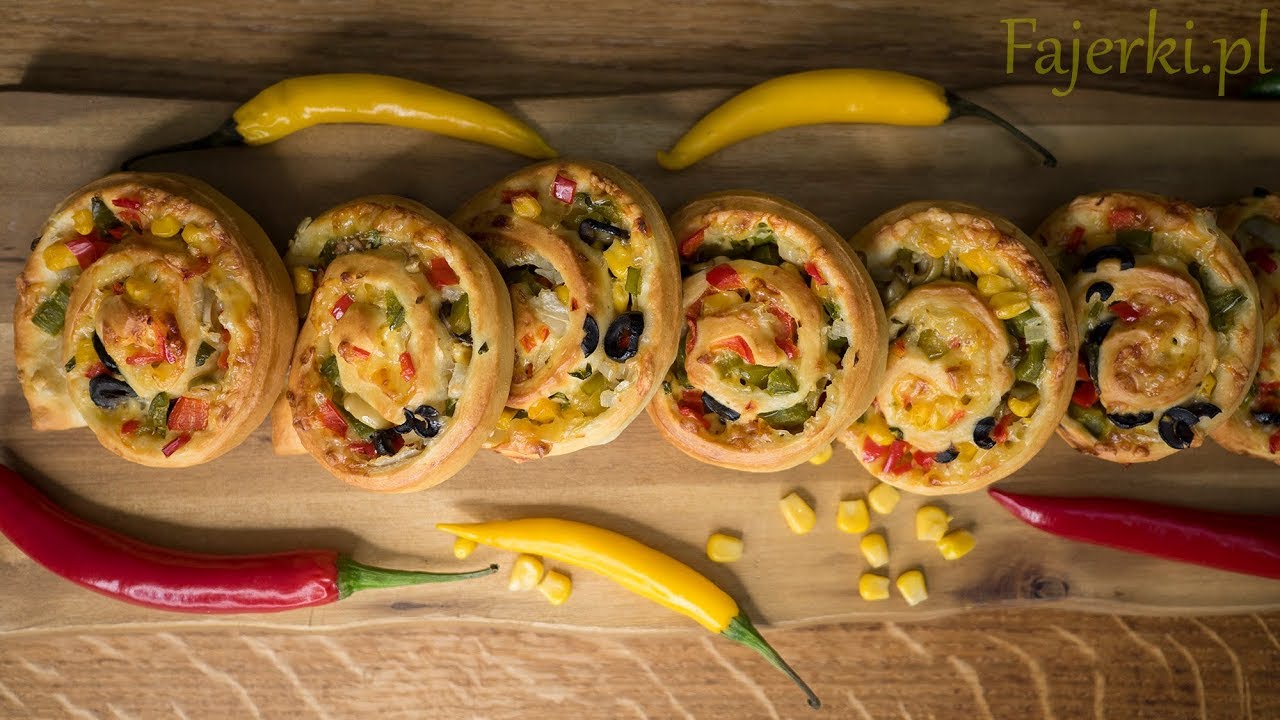 Быстрая мини свернутая пицца - закуска для пиццы