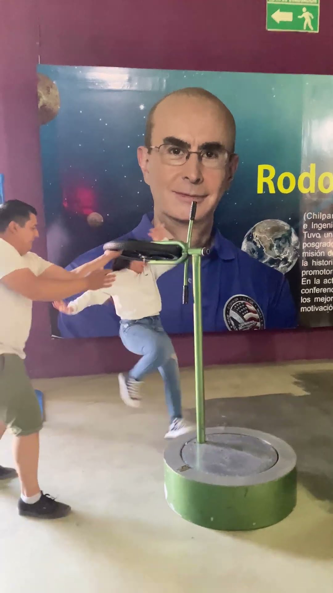 Girl Falls Off Mary-Go-Round and Bumps Into Wall