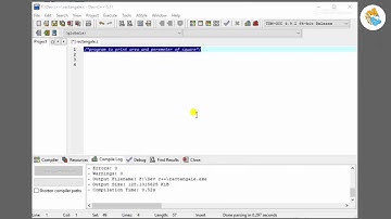 Program to print area and perimeter of square in c programming