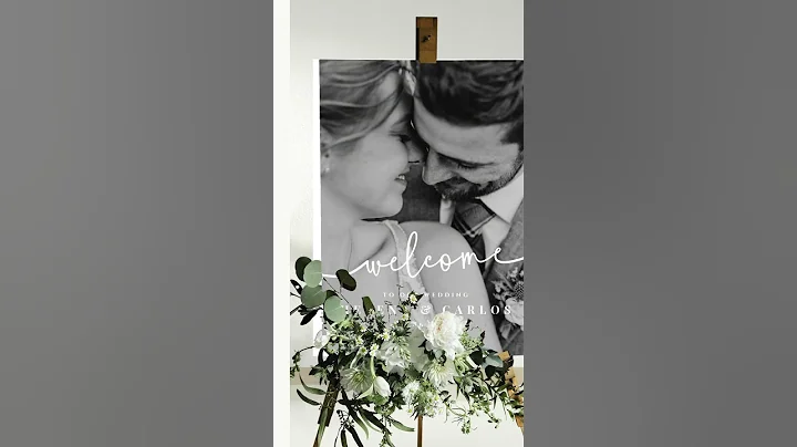 Minimalist Wedding Welcome Sign Template, Welcome to Our Wedding Sign, Editable Signage
