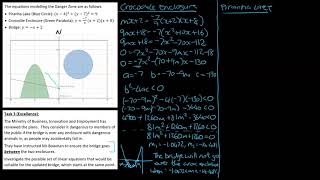 AS91269: 2.14 Systems of Equations - The Danger Zone - Practice Task 3/3 (Excellence)