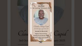 Claudius H. Cupid | Funeral Announcement #ObituariesSVG