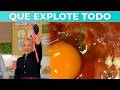 YA FUE TODO: irascibles espirales de salchicha parrillera con huevos y papas fritas