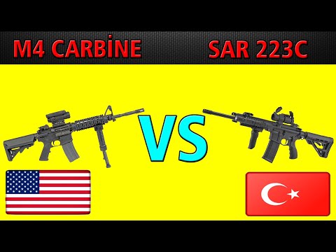 SAR 223C TÜRK SİLAHI VS M4 CARBİNE AMERİKAN SİLAHI