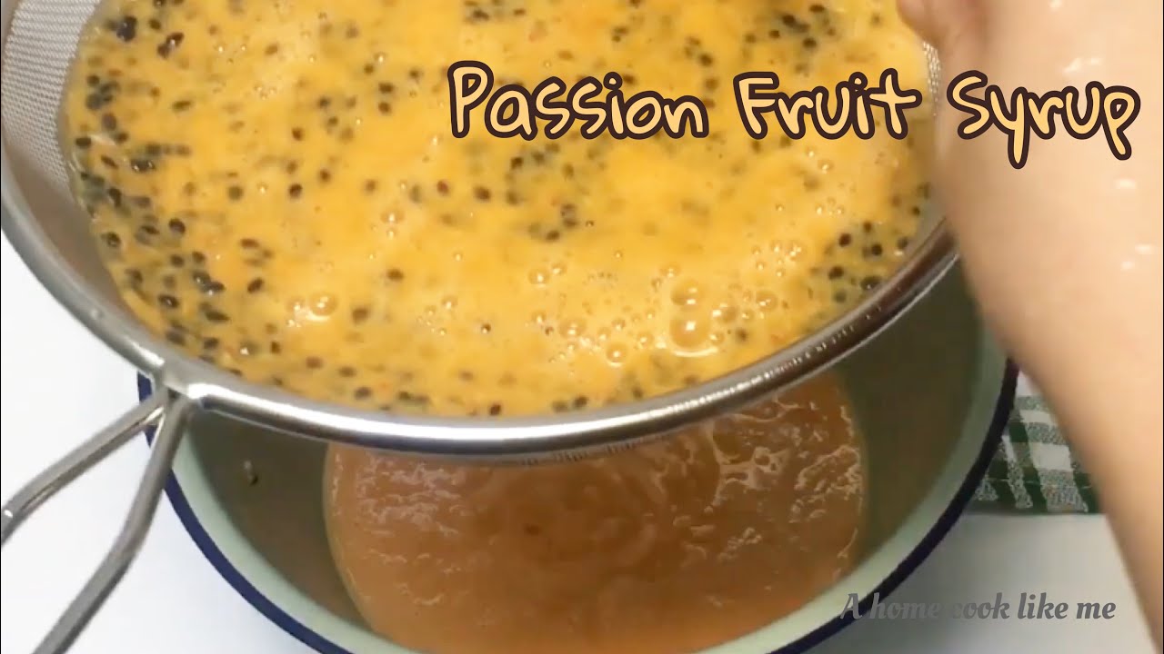 Passion Fruit Syrup - Only Two Ingredients!!