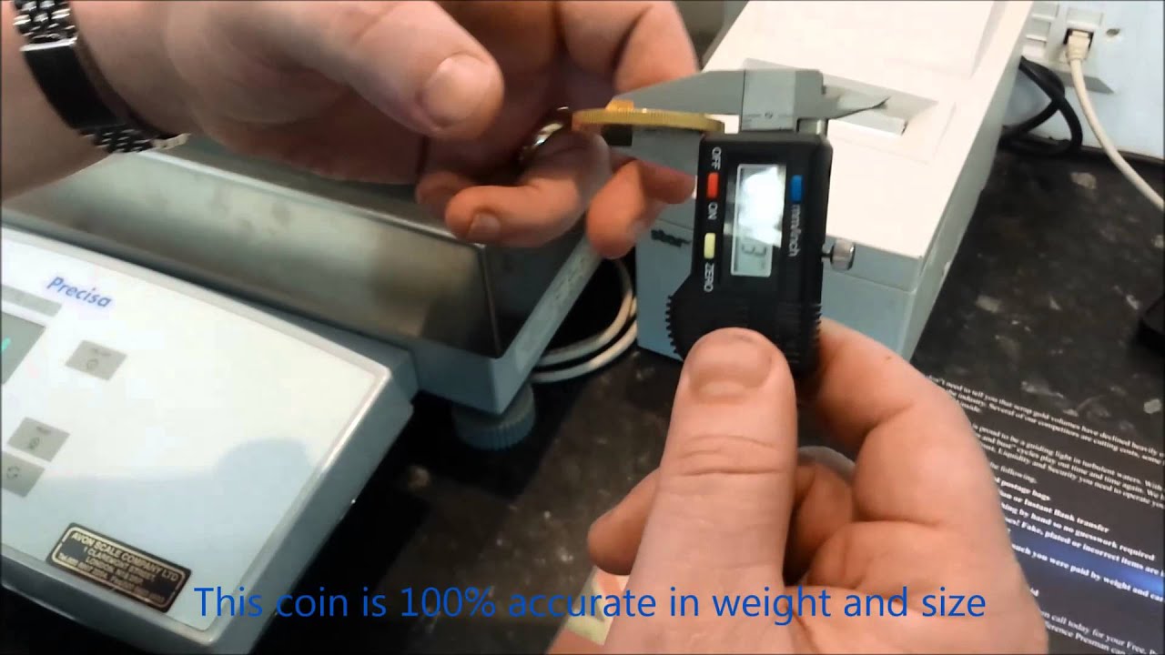 Fake, Tungsten core gold plated Krugerrand UK YouTube