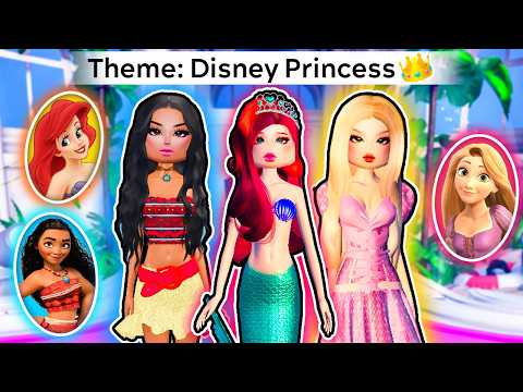 We dressed as Disney Princesses on Dress to Impress! | Roblox