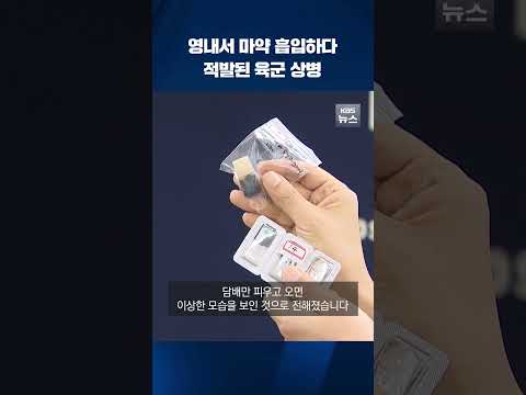 영내에서 액상 <strong>대마</strong> 흡입하다 적발된 육군 병사 #shorts / KBS