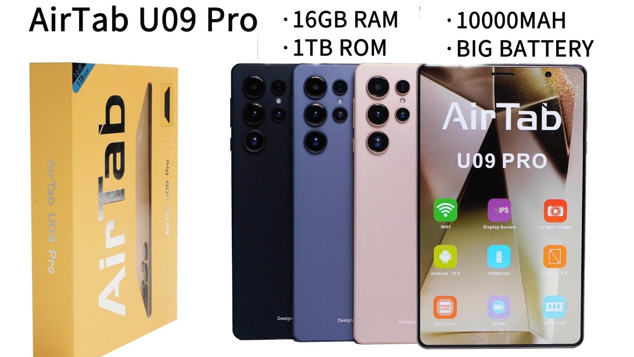 Airtab U09 pro 16gb 1tb memory pubge support #tablet #mrsgroupllc - YouTube