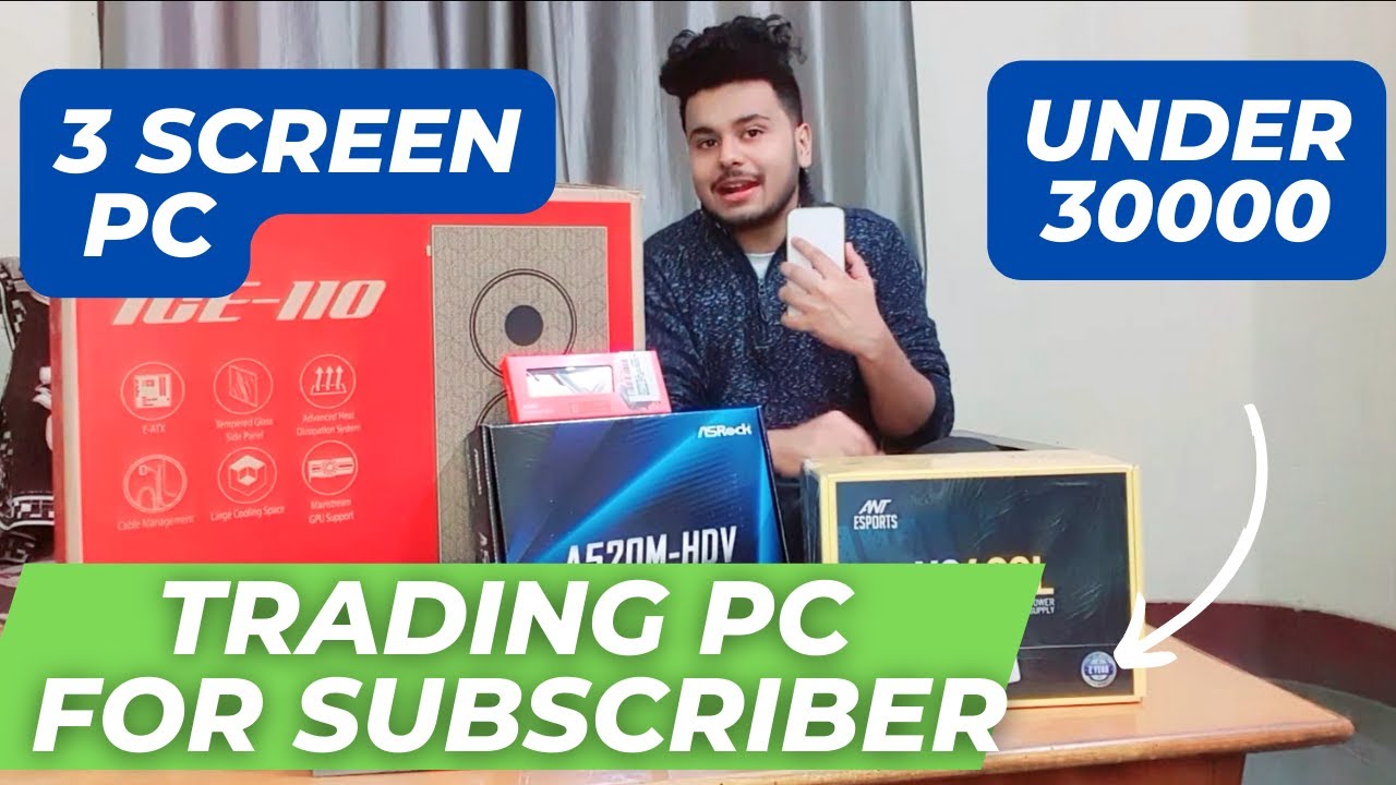 Made a Stock Trading PC for A Subscriber 📉🔥 !! Under 30 K ! 3 Screen ...