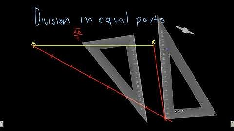 Division of a segment in equal parts #3b1b #SoME1