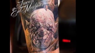 Smaug and Azog Tattoo - Lorenzo EM