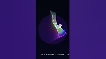 C++ Neon Pendulum Rope Simulation (12s loop)