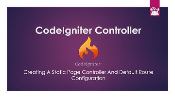 Codeigniter controller