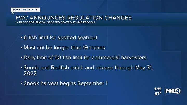FWC fishing regulation changes coming June 1
