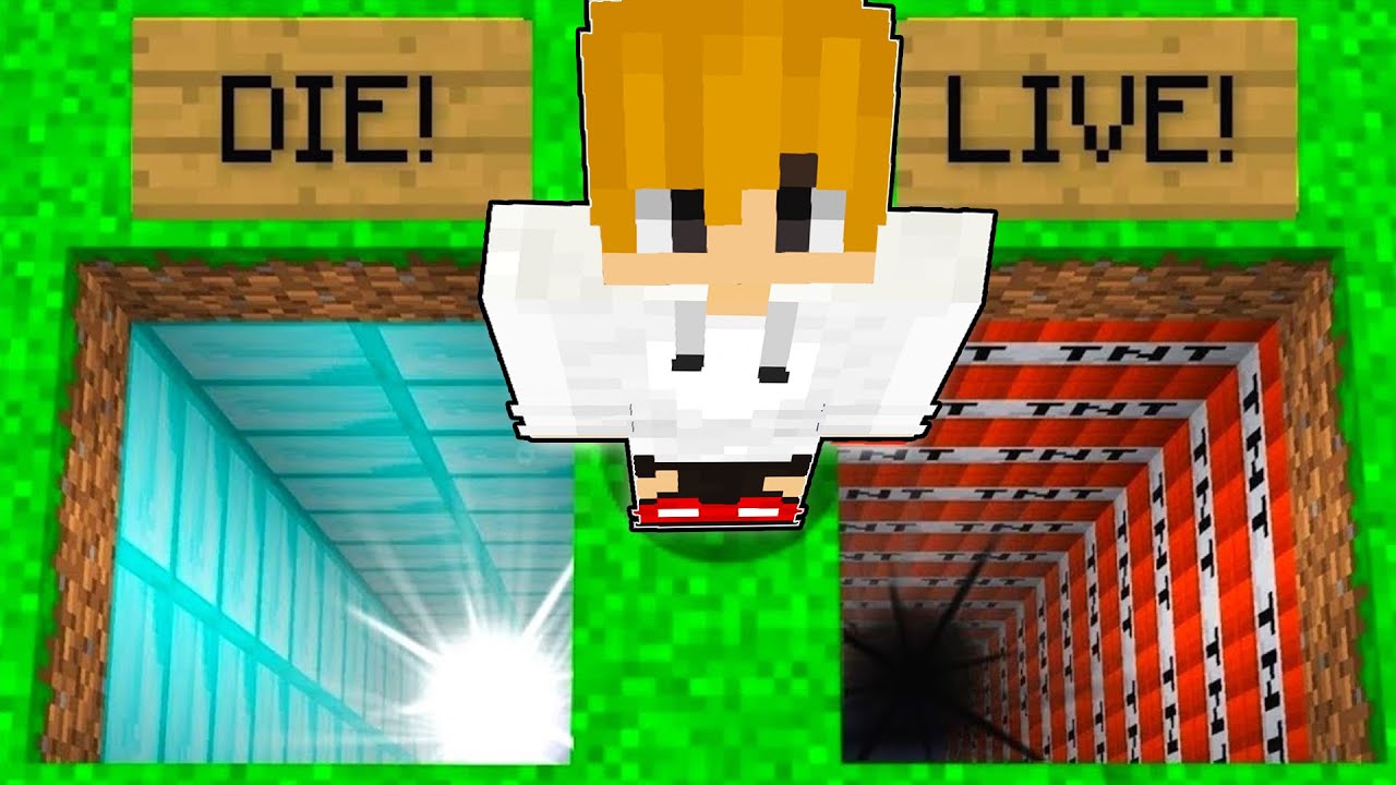 DON'T CHOOSE THE WRONG HOLE IN MINECRAFT! 😱