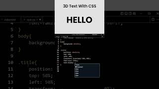 3D Text in CSS3