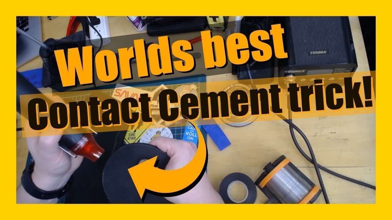 Worlds best contact cement trick. Period. The best tip for Barge