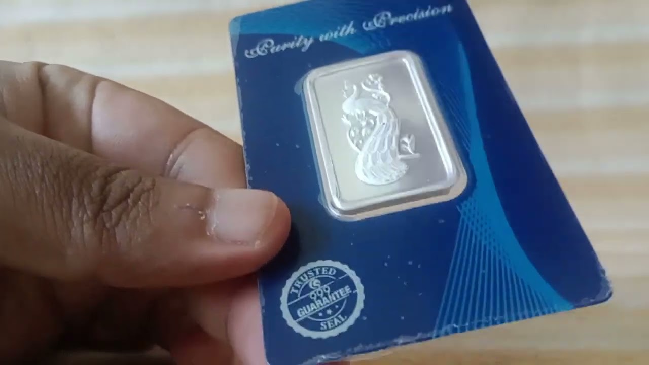 Omkar Mint 10gm 999 Purity Peacock Silver Bar Unboxing 