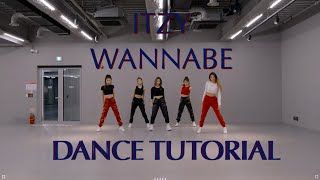 ITZY 'WANNABE' Dance Practice Mirror Tutorial (SLOWED)