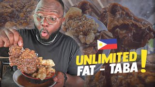 FOREIGNER Eating FILIPINO FOOD FOR THE FIRST TIME| Famous Unli Fat 