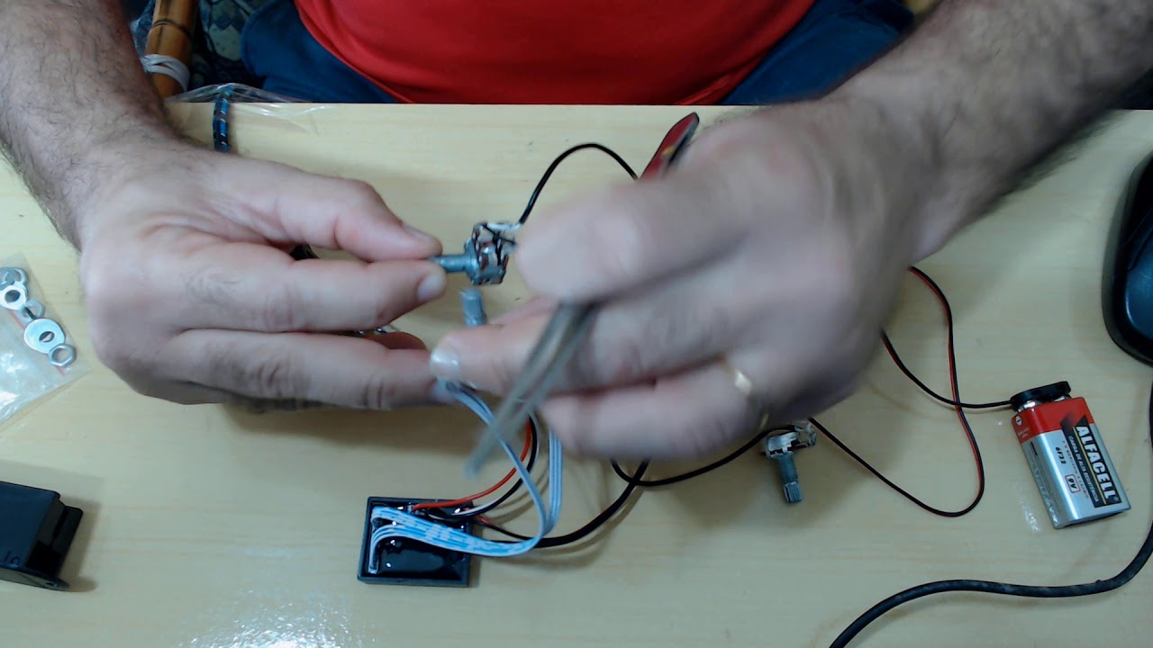 Circuito Ativo Para Baixo / Contrabaixo / 4 Potenciômetros / 2 Bandas