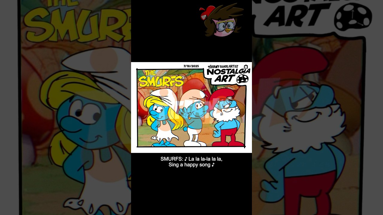 TFA Nostalgia Art: The Smurfs (1981) | Tiffany Fisher Artist 
