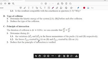 Exercise Solution - Linear Momentum - Collision and Interaction