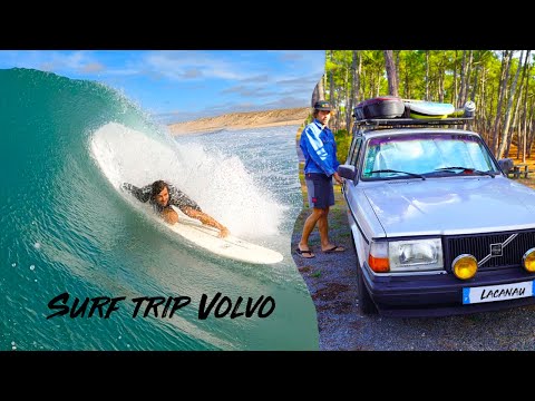 SURF TRIP LACANAU en VOLVO 240 GLT (Ep.1)