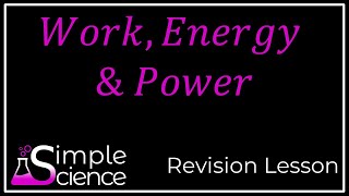 Work, Energy & Power Revision Lesson