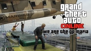 GTA Online (GP Mafia Crew) - Titan Jumping, Bus Surfing, Cliff Racing Shenanigans