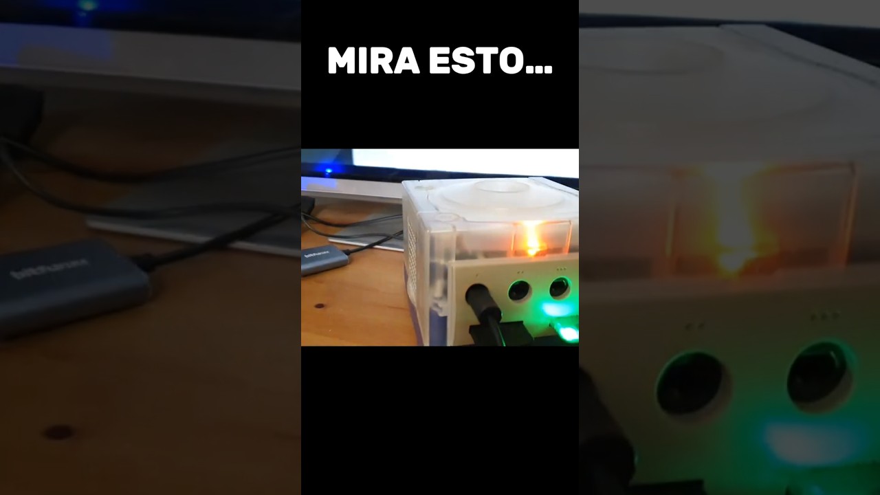 Probando Mario Sunshine en GameCube con reescalador: mejora brutal