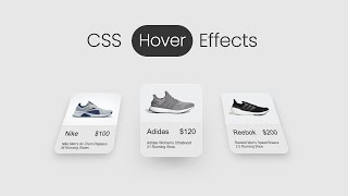 Awesome CSS Hover Effects Cards using Html & CSS (!2021) | CSS Hover card effect | CSS tutorials
