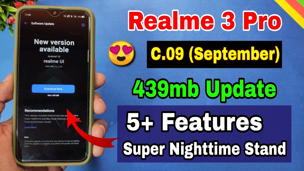 Realme 3 Pro C.09 September new update | 5 new features, night time stand by | Realme 3 Pro update
