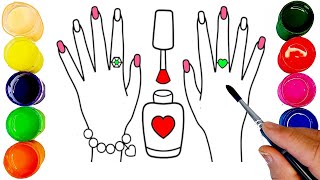Mom s Manicure Fun Painting Coloring For Kids and Toddlers