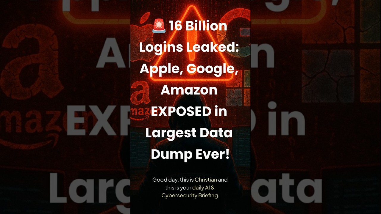 🚨 BREAKING: 16 Billion Login Credentials Leaked Online! 