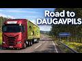 🚛 ETS2 Realistic Driving | Iveco S-Way – Baltic Sea Ferry to Latvia | Steering Wheel Gameplay
