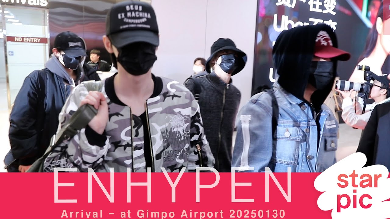 엔하이픈 '5명만 먼저왔어요!'  [STARPIC] / ENHYPEN Arrival - at Gimpo Airport 20250130