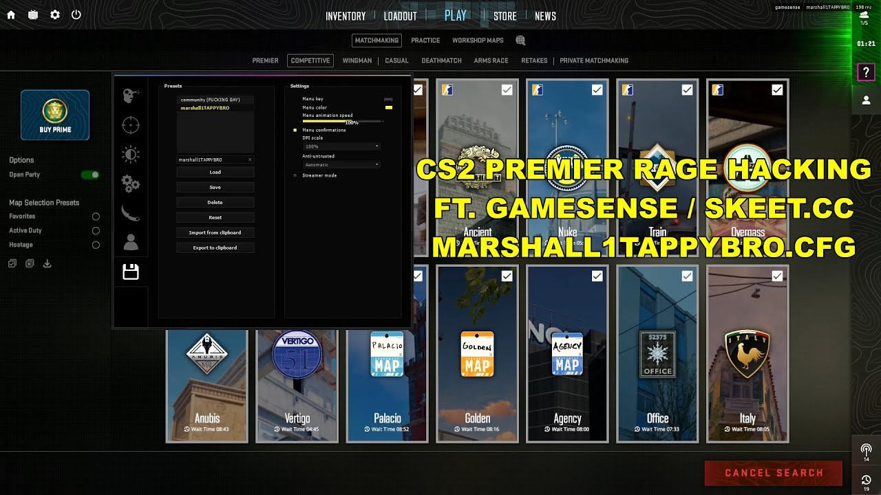 CS2 PREMIER GAMING FT. GAMESENSE.PUB / SKEET.CC