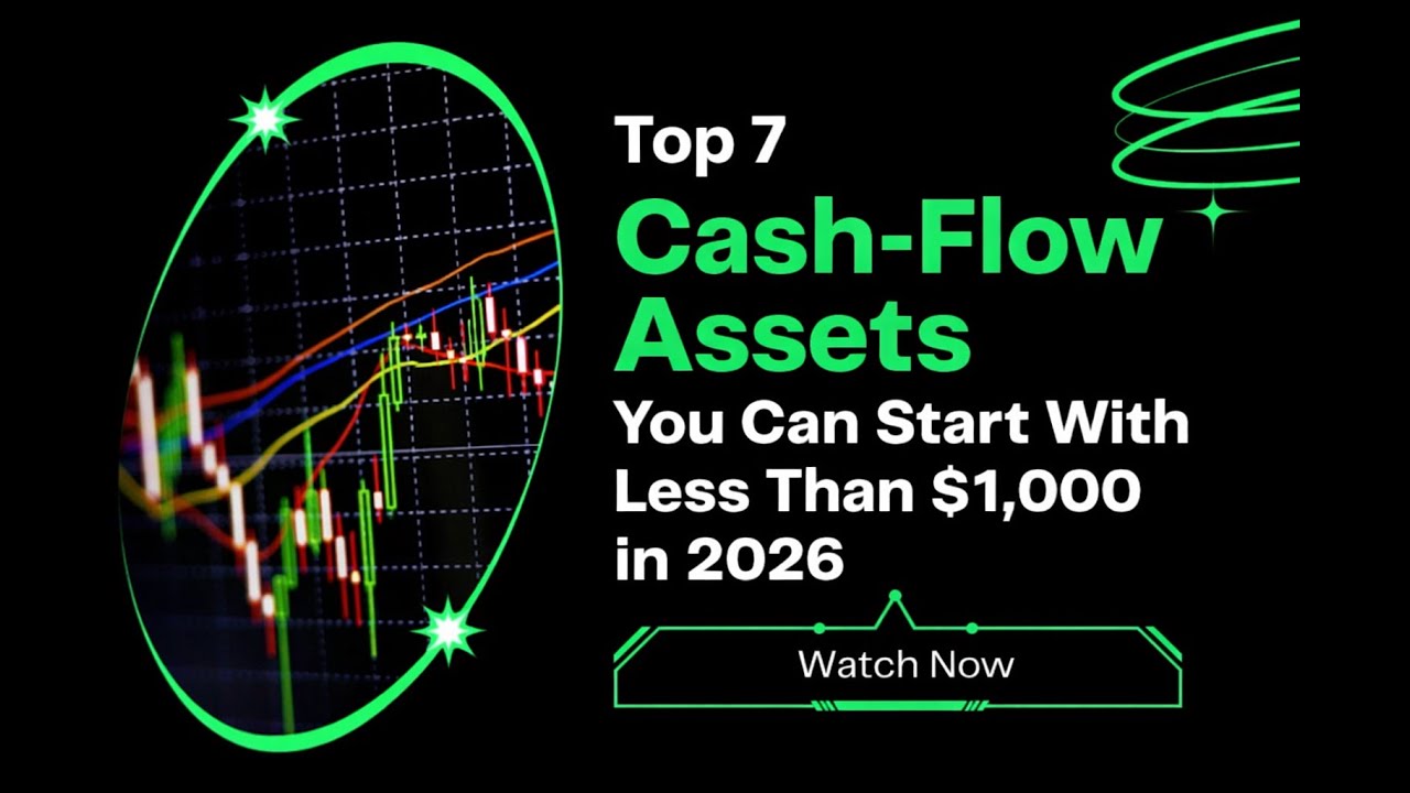 Top 7 Cash-Flow Assets You Can Start With Less Than $1,000 in 2026