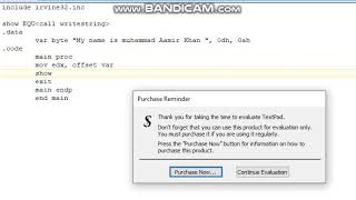 EQU directive in Assembly language Wealth