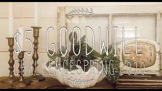 $5 GOODWILL CHALLENGE | SPRING 2020 | AT HOME WITH JILLIAN