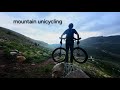 Mountain unicycling