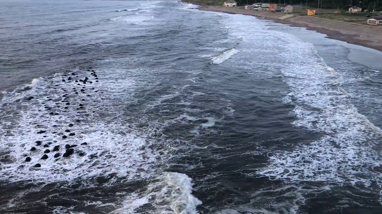 角田岬灯台から眺める角田浜海水浴場の海 Youtube