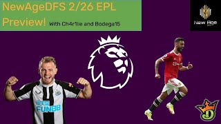 2/26 EPL Draftkings DFS Preview