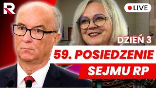 🔴 59 posiedzenie Sejmu RP dzień trzeci 11.06.2026 - Transmisja na ŻYWO z obrad Sejmu 🔴